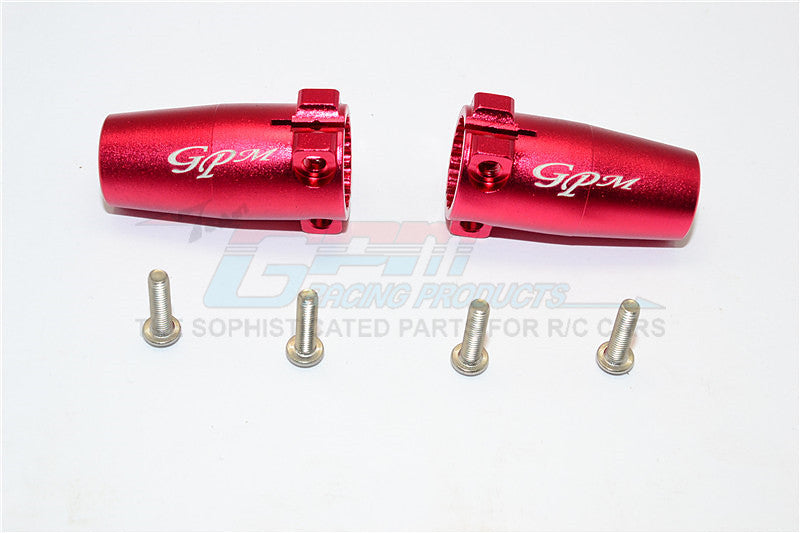 Axial SCX10 II (AX90046, AX90047) Aluminum Rear Axle Adapters - 1Pr Set Red