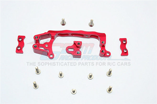 Axial SCX10 II (AX90046, AX90047) Aluminum Servo Mount - 1 Set Red