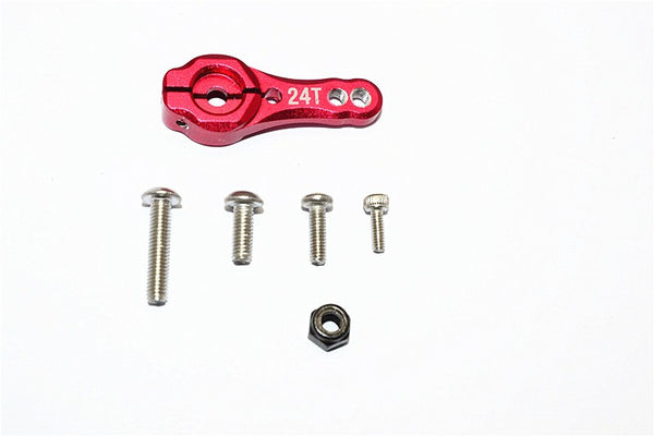 Axial SCX10 II (AX90046, AX90047) Aluminum 24T Servo Horn - 1Pc Set Red