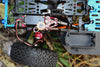 Axial SCX10 II (AX90046, AX90047) Aluminum Servo Mount - 1 Set Red