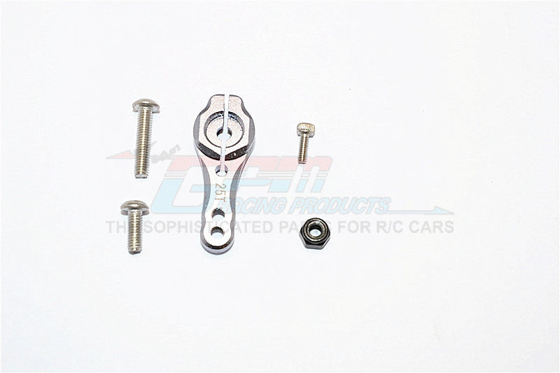 Axial SCX10 II (AX90046, AX90047) Aluminum 25T Servo Horn - 1Pc Set
 Gray Silver