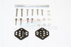 Axial SCX10 II (AX90046, AX90047) Aluminum Front Adjustable Mount For Original Shock Tower - 1Pr Set Black
