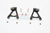 Axial SCX10 II (AX90046, AX90047) Aluminum Rear Shock Hoops - 1Pr Set Black