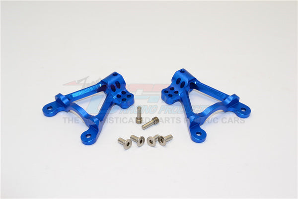 Axial SCX10 II (AX90046, AX90047) Aluminum Rear Shock Hoops - 1Pr Set Blue