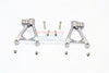 Axial SCX10 II (AX90046, AX90047) Aluminum Rear Shock Hoops - 1Pr Set Gray Silver
