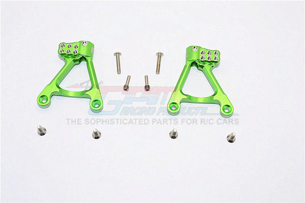 Axial SCX10 II (AX90046, AX90047) Aluminum Rear Shock Hoops - 1Pr Set Green