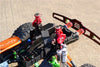 Axial SCX10 II (AX90046) Aluminum Front/Rear Body Post Mount With Magnet Post & Clips - 1 Set Black