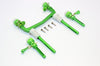 Axial SCX10 II (AX90046) Aluminum Front/Rear Body Post Mount With Magnet Post & Clips - 1 Set Green