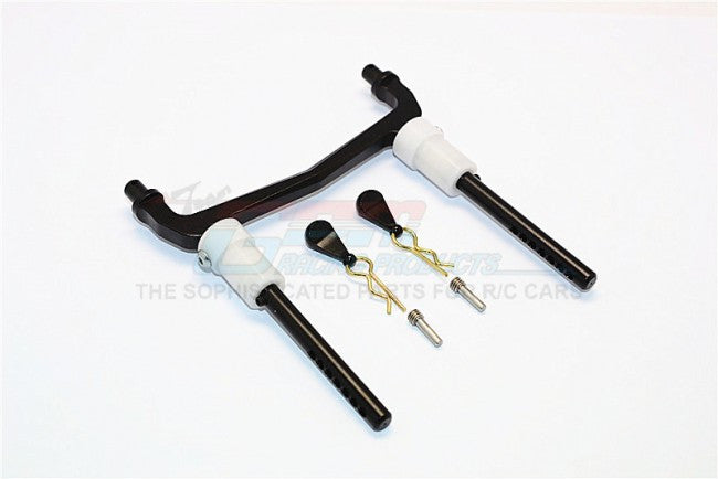 Axial SCX10 II (AX90046, AX90047) Aluminum Rear Body Post Mount - 1 Set Black