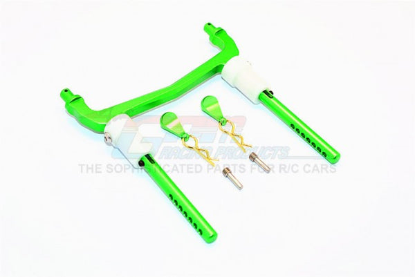Axial SCX10 II (AX90046, AX90047) Aluminum Rear Body Post Mount - 1 Set Green