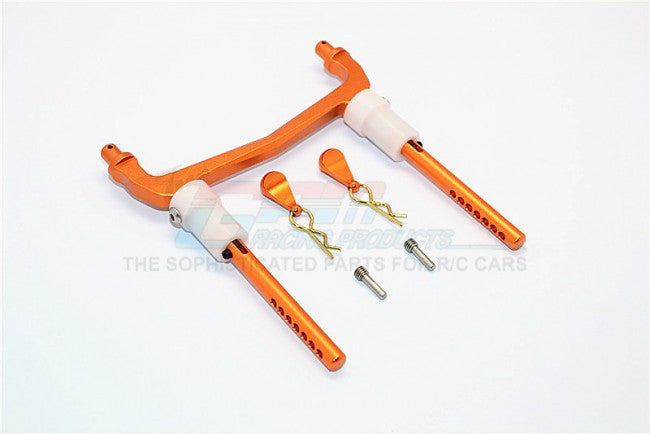 Axial SCX10 II (AX90046, AX90047) Aluminum Rear Body Post Mount - 1 Set Orange