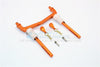Axial SCX10 II (AX90046, AX90047) Aluminum Rear Body Post Mount - 1 Set Orange