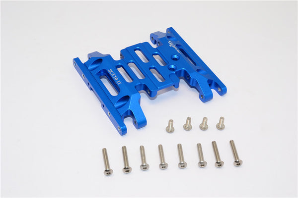 Axial SCX10 II (AX90046) Aluminum Gear Box Bottom Mount - 1Pc Set Blue