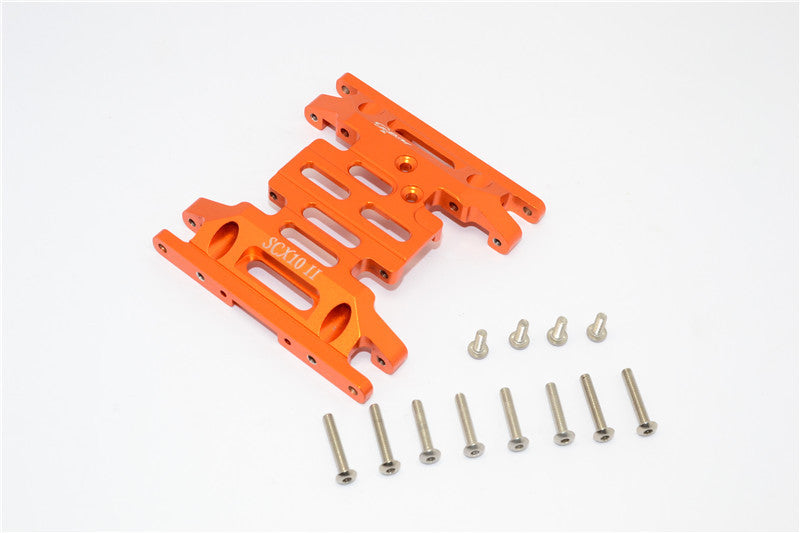 Axial SCX10 II (AX90046) Aluminum Gear Box Bottom Mount - 1Pc Set Orange