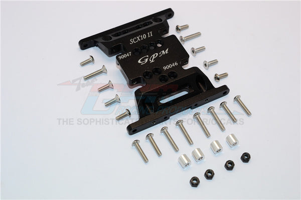 Axial SCX10 II (AX90046) Aluminum Gear Box Bottom Mount - 1Pc Set Black