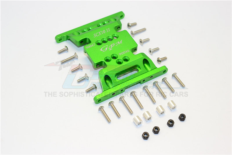 Axial SCX10 II (AX90046) Aluminum Gear Box Bottom Mount - 1Pc Set Green