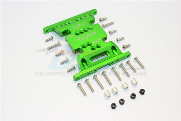 Axial SCX10 II (AX90046) Aluminum Gear Box Bottom Mount - 1Pc Set Green