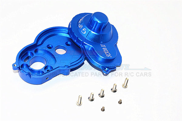 Axial SCX10 II (AX90046) Aluminum Spur Gear Housing - 2Pcs Set Blue