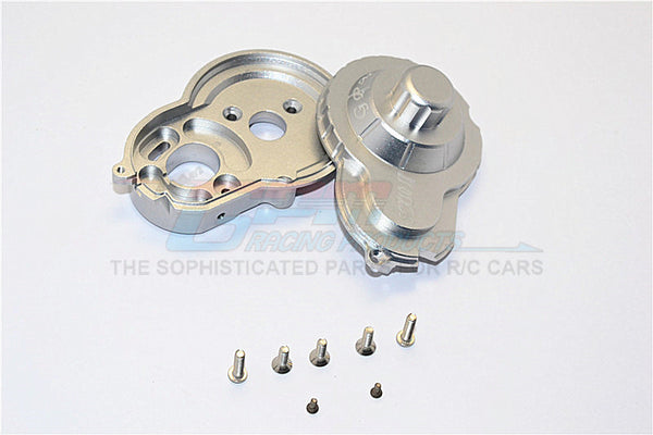 Axial SCX10 II (AX90046) Aluminum Spur Gear Housing - 2Pcs Set Gray Silver