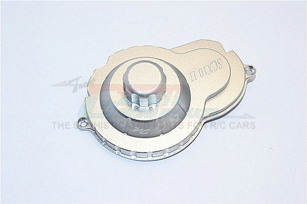 Axial SCX10 II (AX90046) Aluminum Spur Gear Cover - 1Pc Set Gray Silver