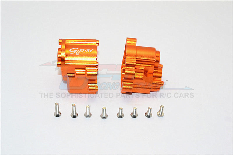 Axial SCX10 II (AX90046) Aluminum Transmission Case - 2Pcs Set Orange