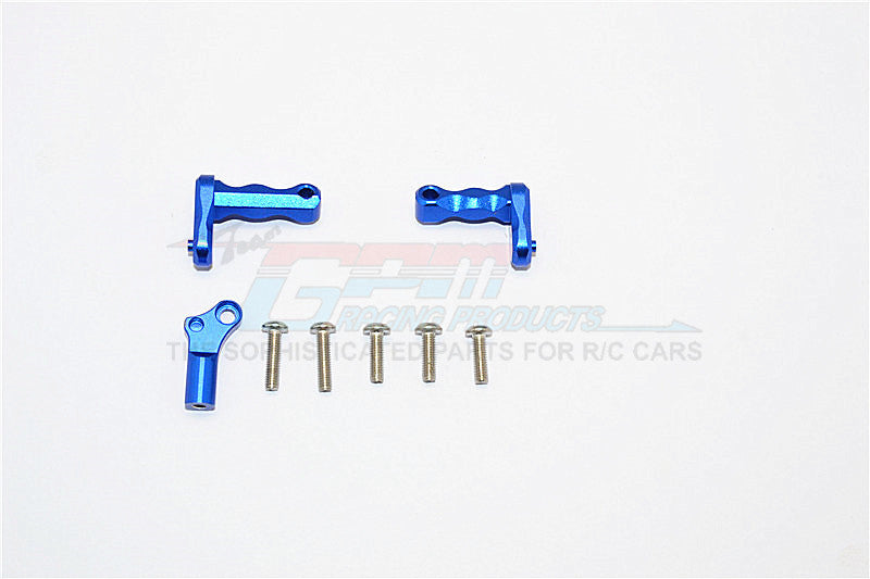 Axial SCX10 II (AX90046) Aluminum Transmission Supporting Mount - 3Pcs Set Blue