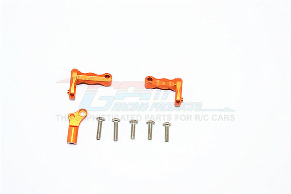 Axial SCX10 II (AX90046) Aluminum Transmission Supporting Mount - 3Pcs Set Orange