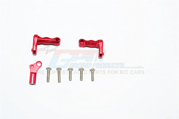 Axial SCX10 II (AX90046) Aluminum Transmission Supporting Mount - 3Pcs Set Red