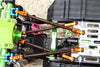 Axial SCX10 II (AX90046) Spring Steel Front+Rear Rod Link With Aluminum Ends - 8Pcs Set Green