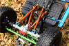 Axial SCX10 II (AX90046, AX90047) Aluminum Front+Rear Link Parts - 8Pcs Set Orange
