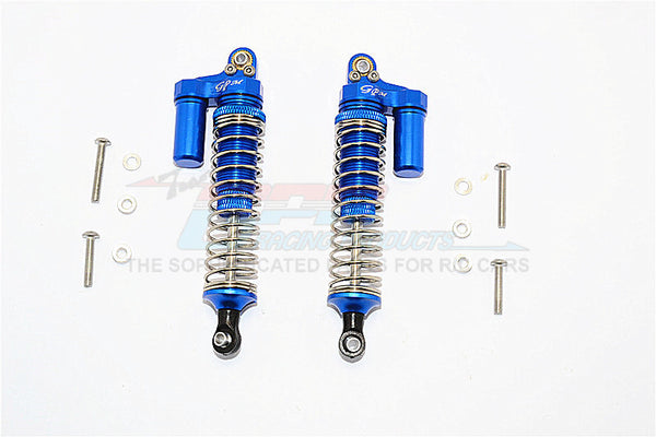 Axial SCX10 II (AX90046, AX90047) Aluminum Front/Rear L-Shape Shocks (92mm) - 1Pr Set Blue