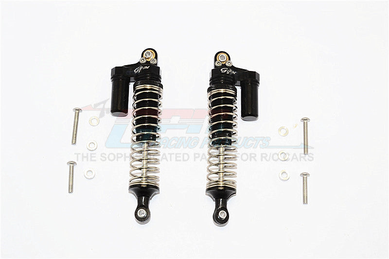 Axial SCX10 II (AX90046, AX90047) Aluminum Front/Rear L-Shape Shocks (92mm) - 1Pr Set Black