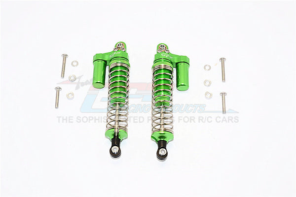 Axial SCX10 II (AX90046, AX90047) Aluminum Front/Rear L-Shape Shocks (92mm) - 1Pr Set Green