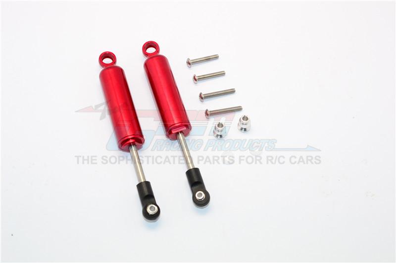 Axial SCX10 II (AX90046, AX90047) Aluminum Front/Rear Internal Shocks (95mm) - 1Pr Set Red