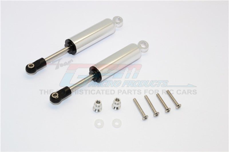 Axial SCX10 II (AX90046, AX90047) Aluminum Front/Rear Internal Shocks (95mm) - 1Pr Set Silver