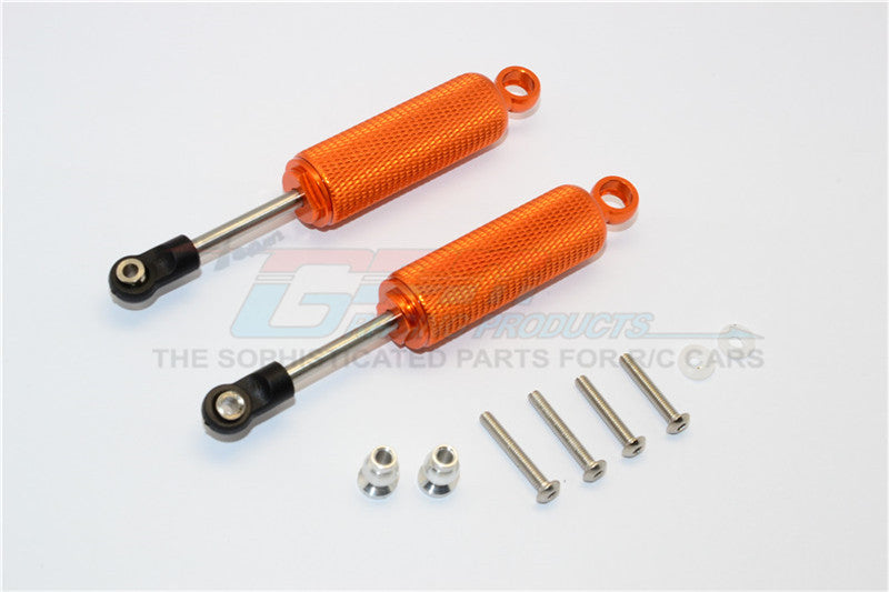 Axial SCX10 II (AX90046, AX90047) Aluminum Front/Rear Internal Shocks (95mm) With Engraving - 1Pr Set Orange
