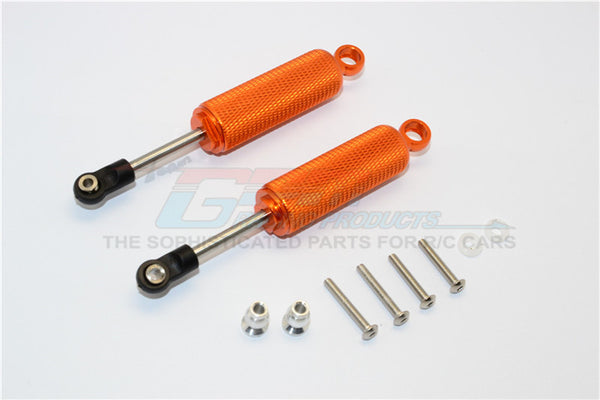 Axial SCX10 II (AX90046, AX90047) Aluminum Front/Rear Internal Shocks (95mm) With Engraving - 1Pr Set Orange