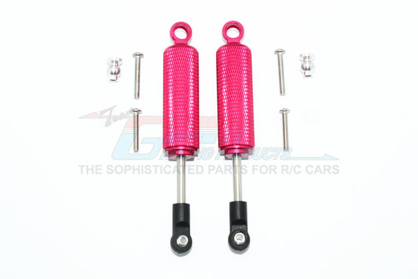 Axial SCX10 II (AX90046, AX90047) Aluminum Front/Rear Internal Shocks (95mm) With Engraving - 1Pr Set Red