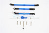 Axial SCX10 II (AX90046, AX90047) Aluminum Adjustable Steering Links With 25T Servo Horn - 4Pcs Set Blue