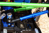 Axial SCX10 II (AX90046, AX90047) Aluminum Adjustable Steering Links & Servo Rod With 25T Servo Horn - 3Pcs Set Green
