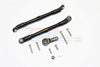 Axial SCX10 II (AX90046, AX90047) Aluminum Adjustable Steering Links & Servo Rod With 25T Servo Horn - 3Pcs Set Black