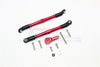 Axial SCX10 II (AX90046, AX90047) Aluminum Adjustable Steering Links & Servo Rod With 25T Servo Horn - 3Pcs Set Red