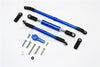 Axial SCX10 II (AX90046, AX90047) Aluminum Adjustable Steering Links With 25T Servo Horn - 4Pcs Set Blue