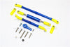 Axial SCX10 II (AX90046, AX90047) Aluminum Adjustable Steering Links With 25T Servo Horn - 4Pcs Set Blue
