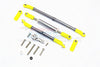 Axial SCX10 II (AX90046, AX90047) Aluminum Adjustable Steering Links With 25T Servo Horn - 4Pcs Set Gray Silver