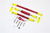 Axial SCX10 II (AX90046, AX90047) Aluminum Adjustable Steering Links With 25T Servo Horn - 4Pcs Set Red