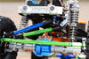 Axial SCX10 II (AX90046, AX90047) Aluminum Adjustable Steering Links With Hi-Torque Servo Saver 25T - 4Pcs Set Blue