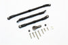Axial SCX10 II (AX90046, AX90047) Aluminum Adjustable Steering Links With Hi-Torque Servo Saver 25T - 4Pcs Set Black