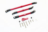 Axial SCX10 II (AX90046, AX90047) Aluminum Adjustable Steering Links With Hi-Torque Servo Saver 25T - 4Pcs Set Red