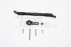 Axial SCX10 II (AX90046, AX90047) Aluminum Adjustable Servo Rod & 25T Servo Horn - 2Pcs Set Black